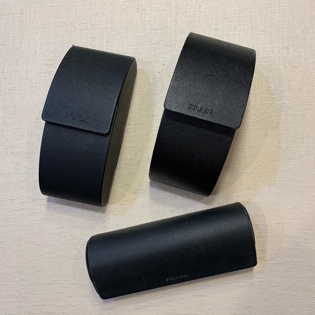 3 Prada Cases Glasses Cases Lot Black 3 Prada Cases Glasses Cases Lot Black